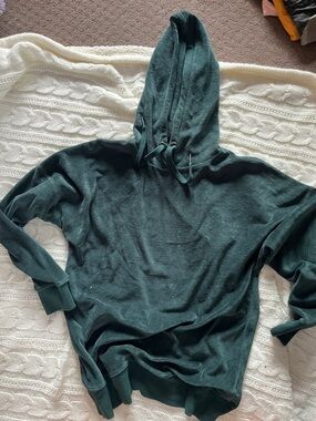 Aeropostale Forest Green Pullover Hoodie with Drawstring Hood